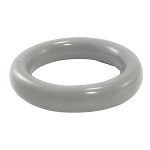 Vintage Chunky Gray Minimalist Round Profile Lucite Bangle Bracelet